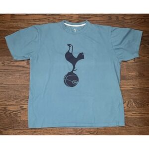 Tottenham Hotspur Mens Gray Soccer Football Graphic XL T Shirt Tee